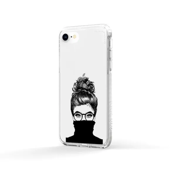 iPhone Case - Beautiful Woman With Messy Bun