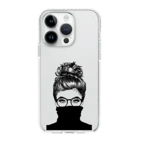 iPhone Case - Beautiful Woman With Messy Bun
