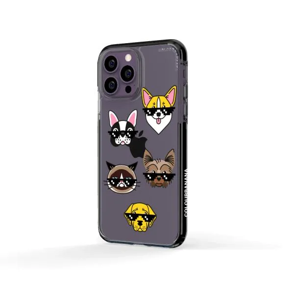 iPhone Case -  Dogs With Glasses
