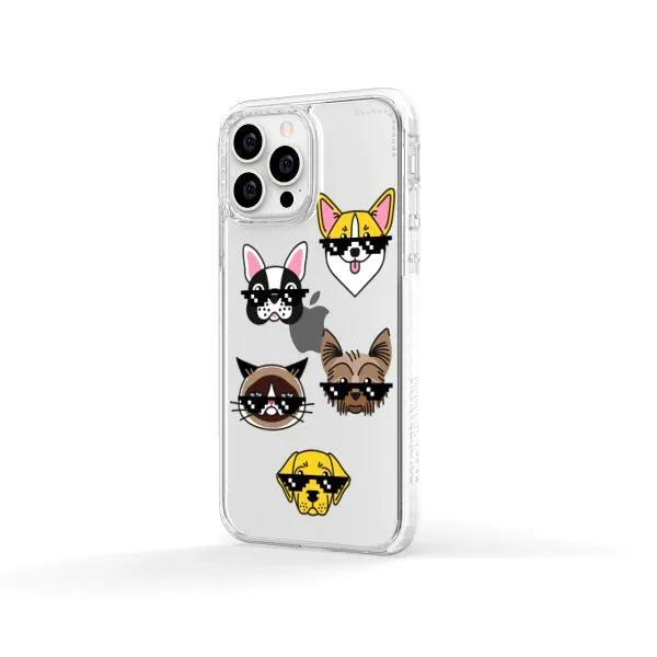 iPhone Case -  Dogs With Glasses
