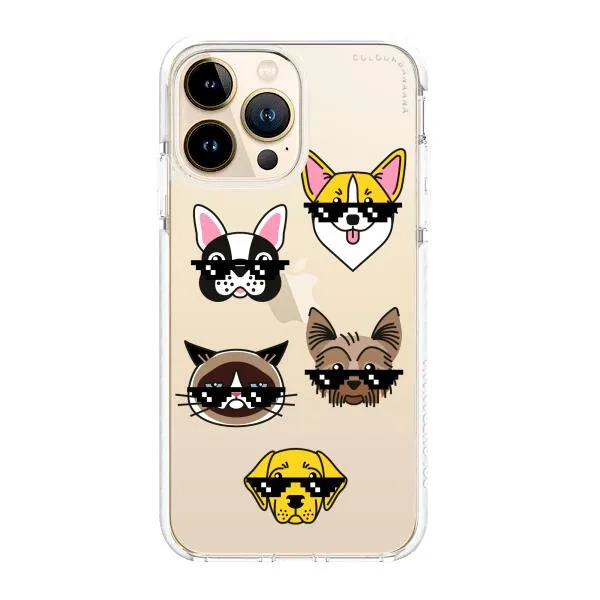 iPhone Case -  Dogs With Glasses