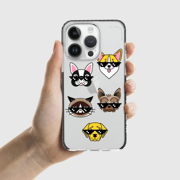 iPhone Case -  Dogs With Glasses
