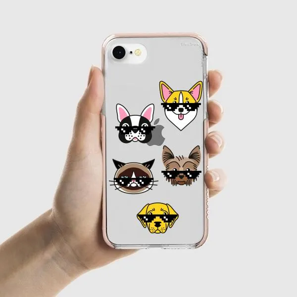 iPhone Case -  Dogs With Glasses