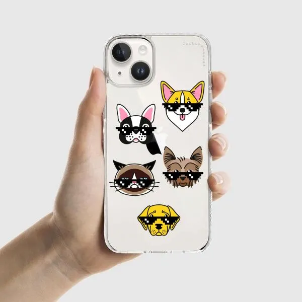 iPhone Case -  Dogs With Glasses