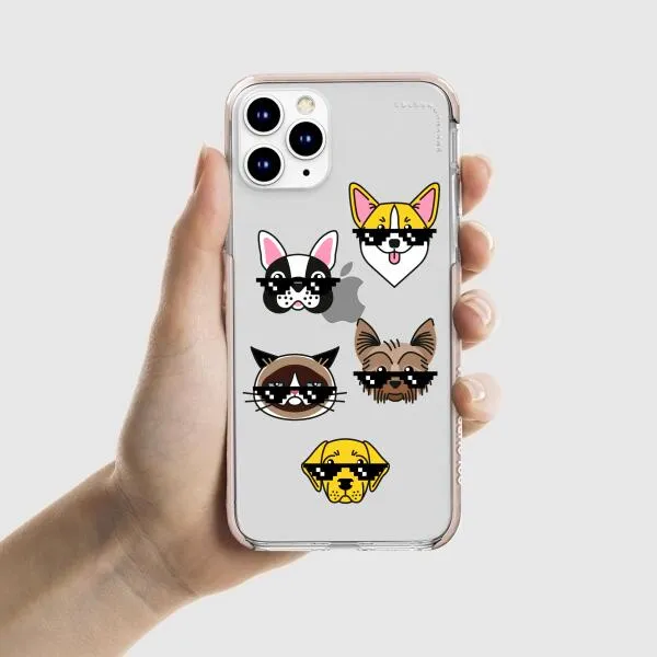 iPhone Case -  Dogs With Glasses