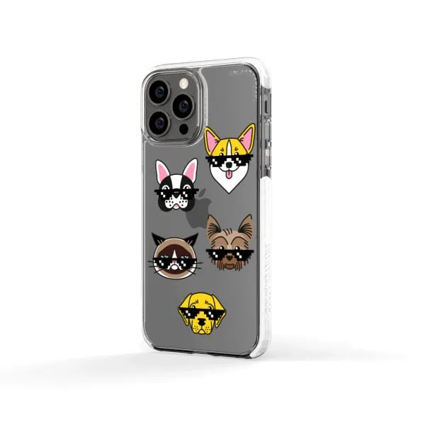 iPhone Case -  Dogs With Glasses