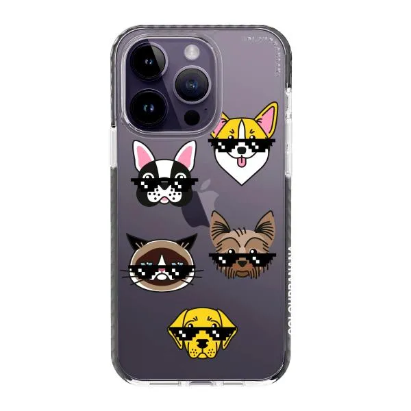 iPhone Case -  Dogs With Glasses