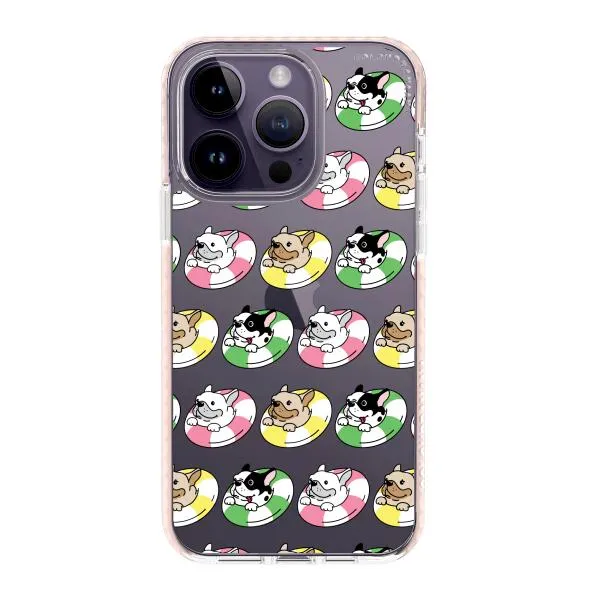 iPhone Case - Dogs with Pool Floats