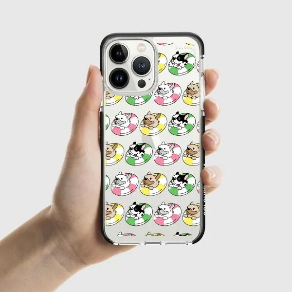 iPhone Case - Dogs with Pool Floats