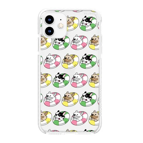 iPhone Case - Dogs with Pool Floats