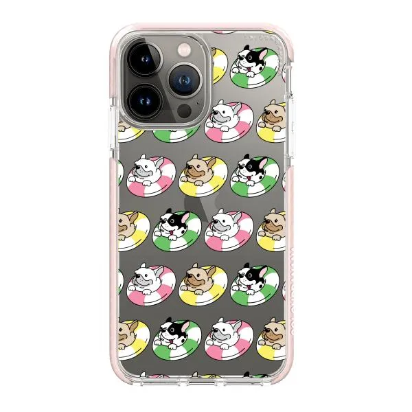 iPhone Case - Dogs with Pool Floats