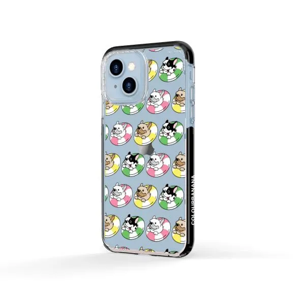 iPhone Case - Dogs with Pool Floats