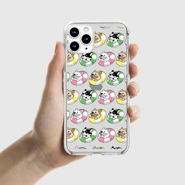 iPhone Case - Dogs with Pool Floats
