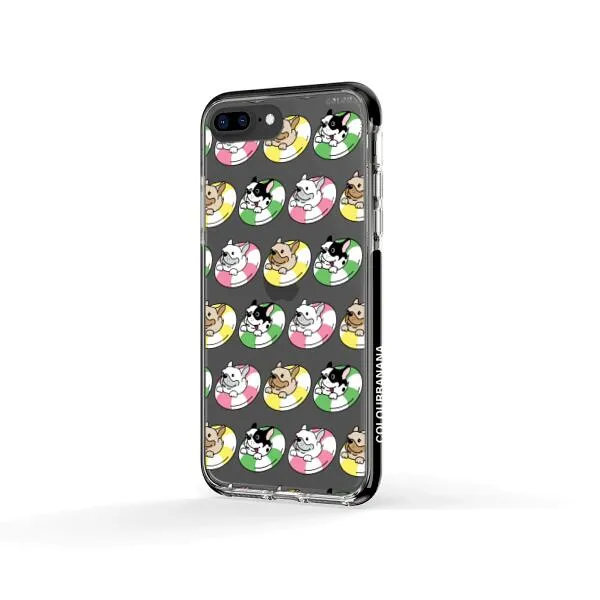 iPhone Case - Dogs with Pool Floats