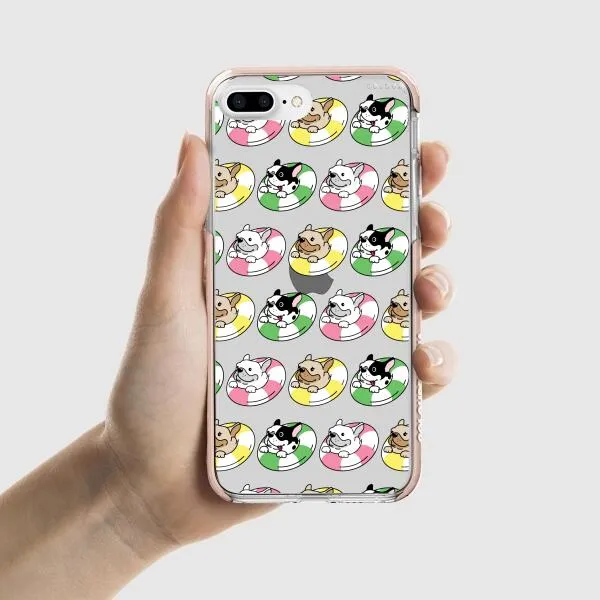 iPhone Case - Dogs with Pool Floats