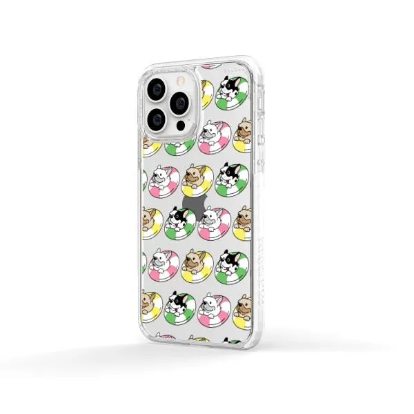 iPhone Case - Dogs with Pool Floats