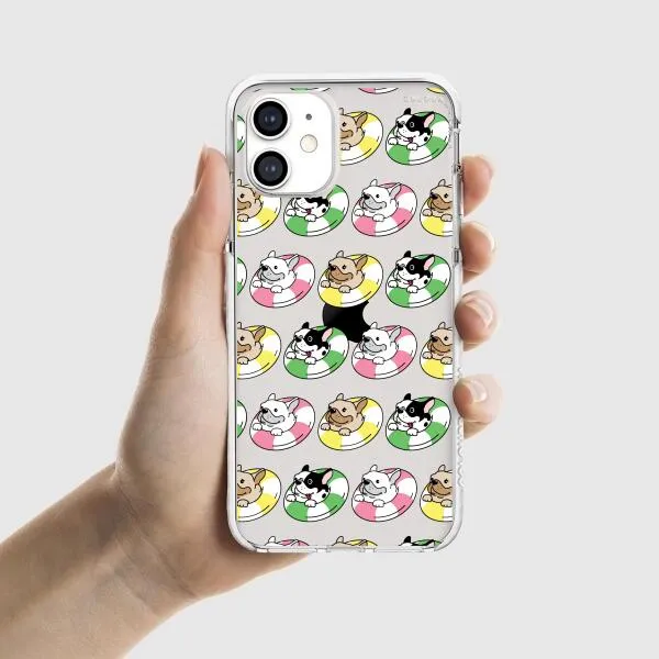iPhone Case - Dogs with Pool Floats