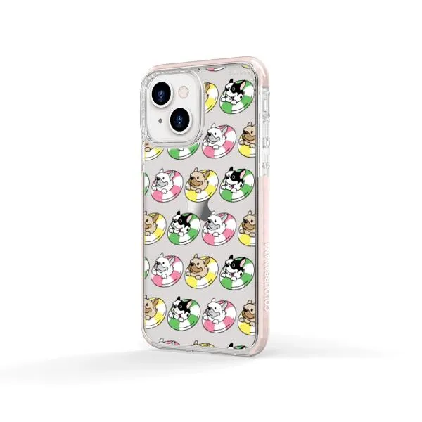 iPhone Case - Dogs with Pool Floats