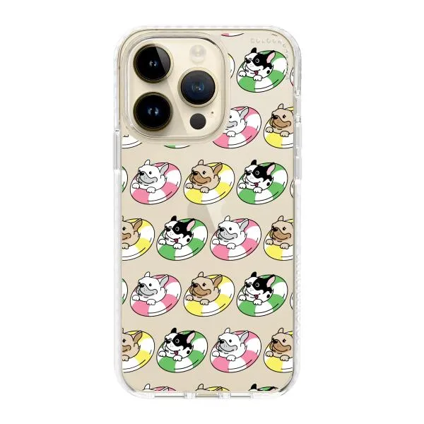 iPhone Case - Dogs with Pool Floats