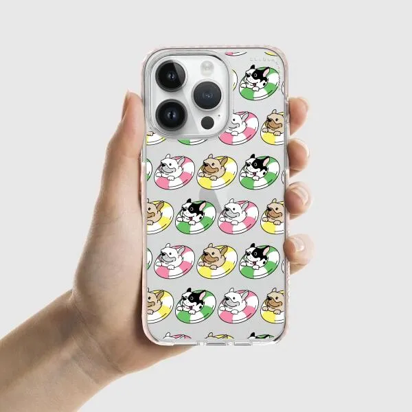 iPhone Case - Dogs with Pool Floats