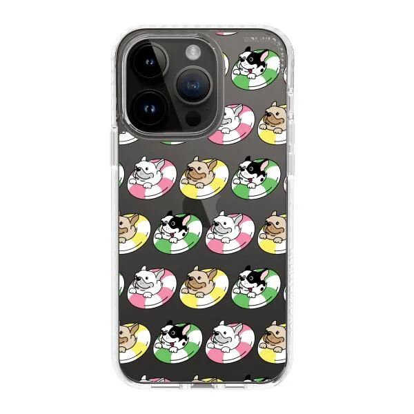 iPhone Case - Dogs with Pool Floats