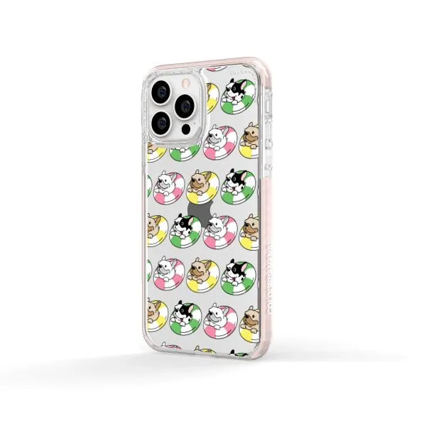 iPhone Case - Dogs with Pool Floats