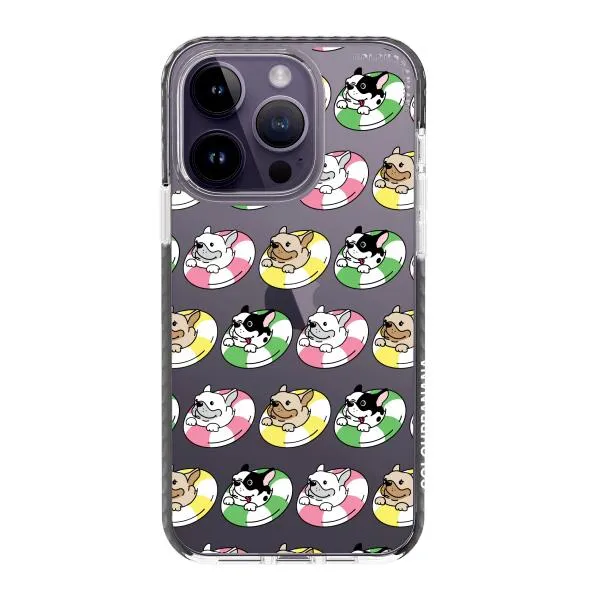 iPhone Case - Dogs with Pool Floats