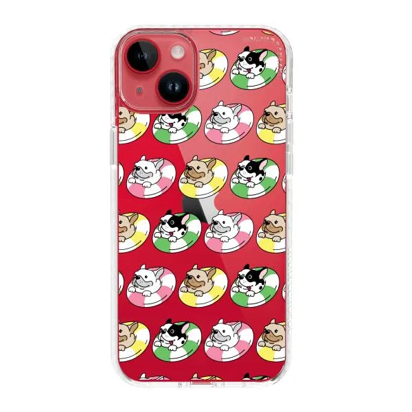 iPhone Case - Dogs with Pool Floats