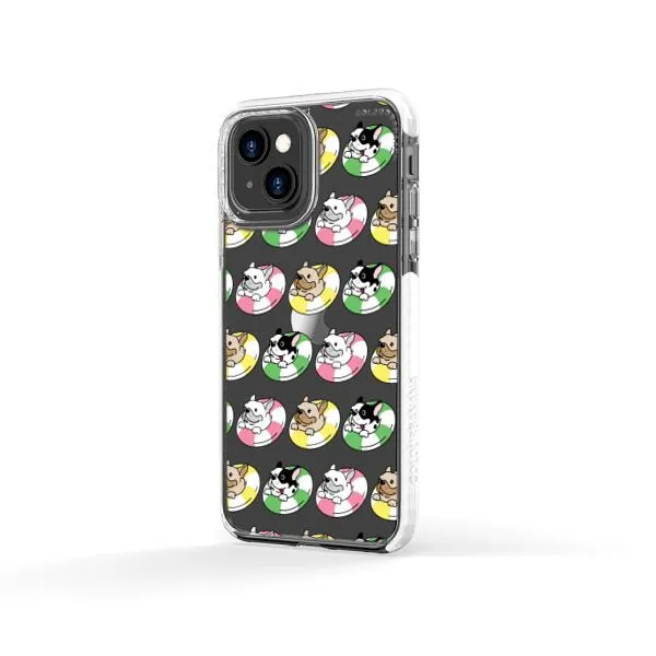 iPhone Case - Dogs with Pool Floats