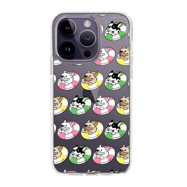iPhone Case - Dogs with Pool Floats