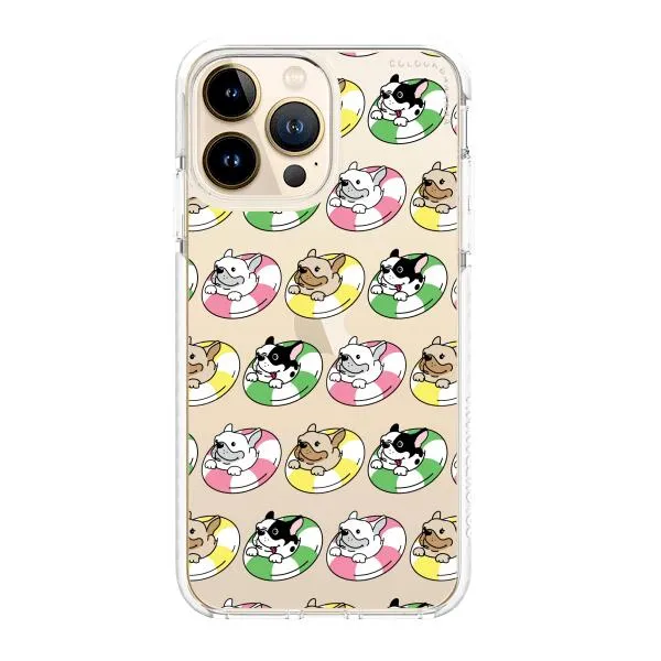 iPhone Case - Dogs with Pool Floats