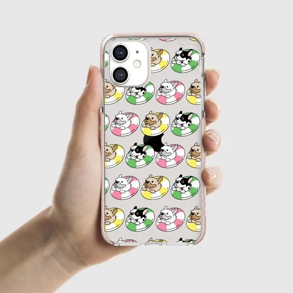 iPhone Case - Dogs with Pool Floats