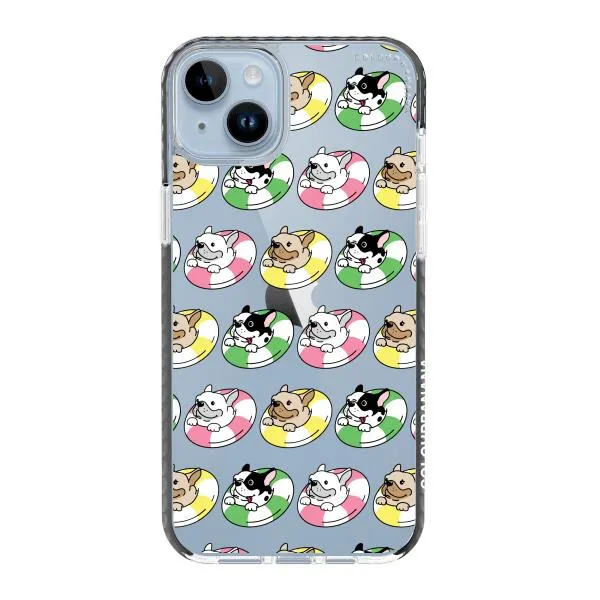 iPhone Case - Dogs with Pool Floats