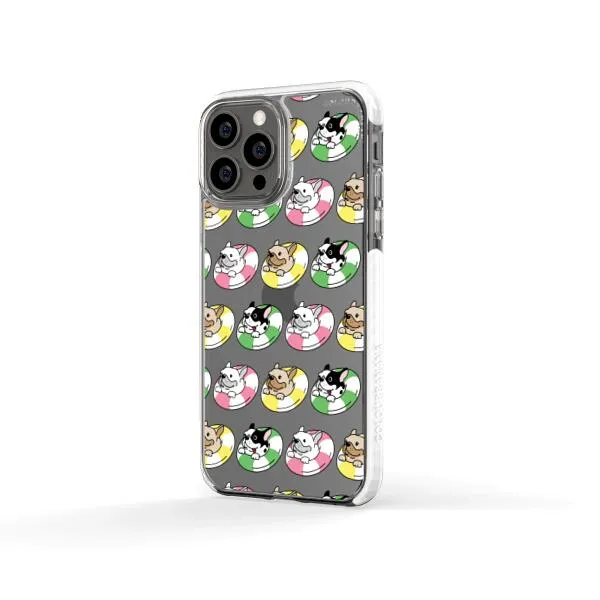 iPhone Case - Dogs with Pool Floats