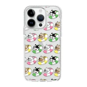 iPhone Case - Dogs with Pool Floats