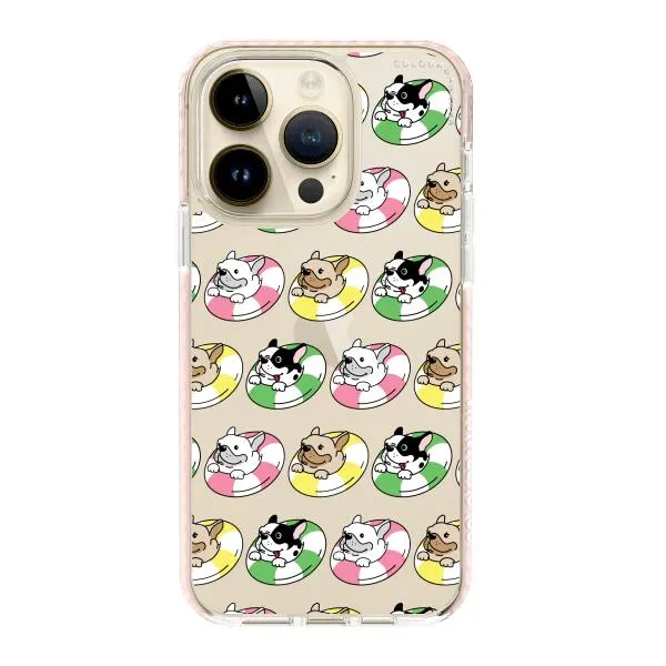 iPhone Case - Dogs with Pool Floats
