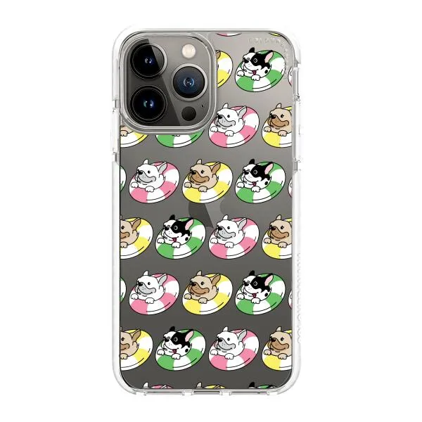 iPhone Case - Dogs with Pool Floats
