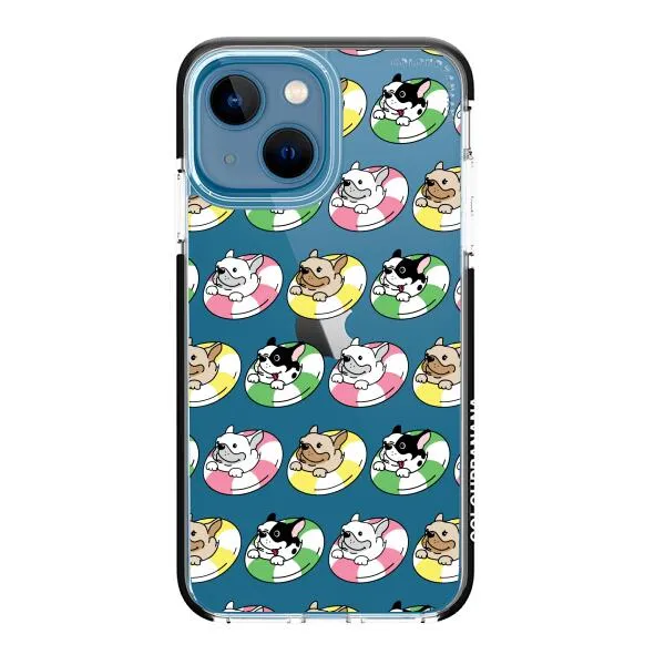 iPhone Case - Dogs with Pool Floats