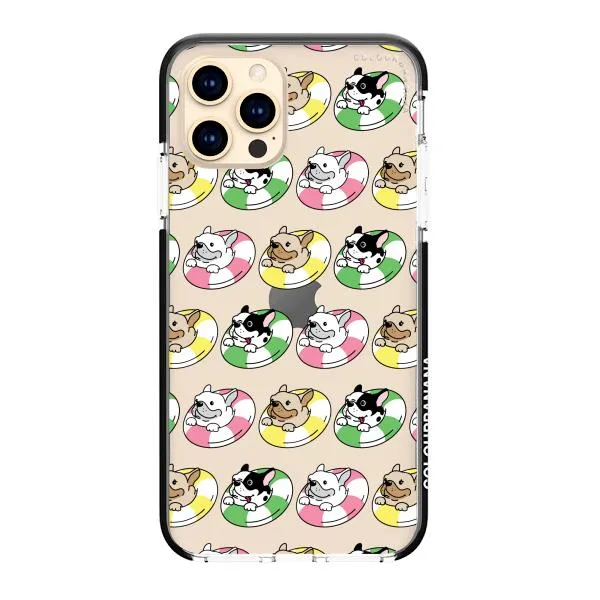 iPhone Case - Dogs with Pool Floats