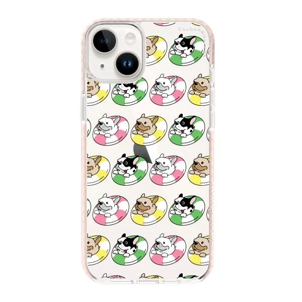 iPhone Case - Dogs with Pool Floats