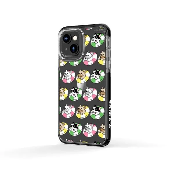 iPhone Case - Dogs with Pool Floats