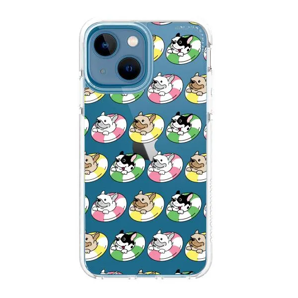 iPhone Case - Dogs with Pool Floats