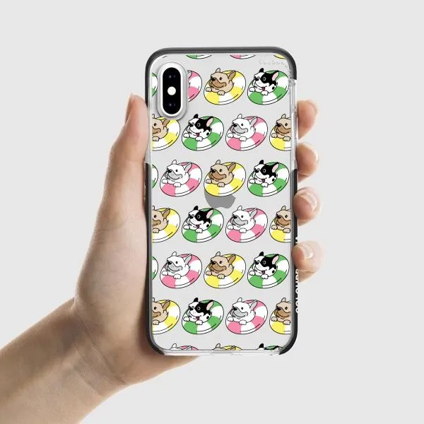 iPhone Case - Dogs with Pool Floats