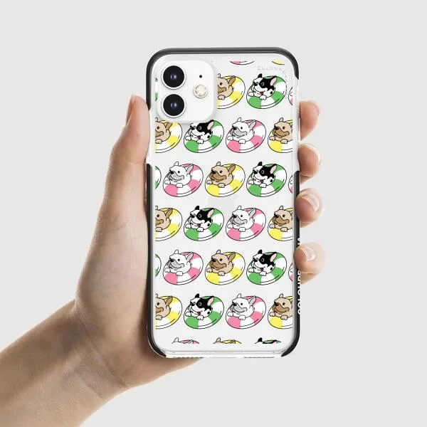 iPhone Case - Dogs with Pool Floats
