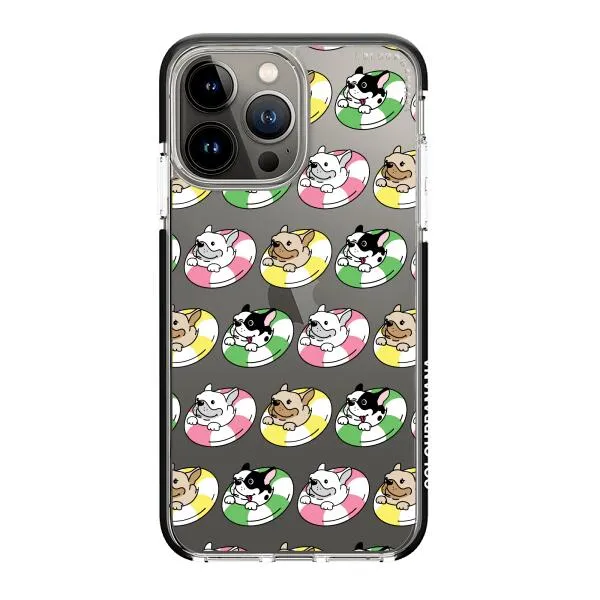 iPhone Case - Dogs with Pool Floats