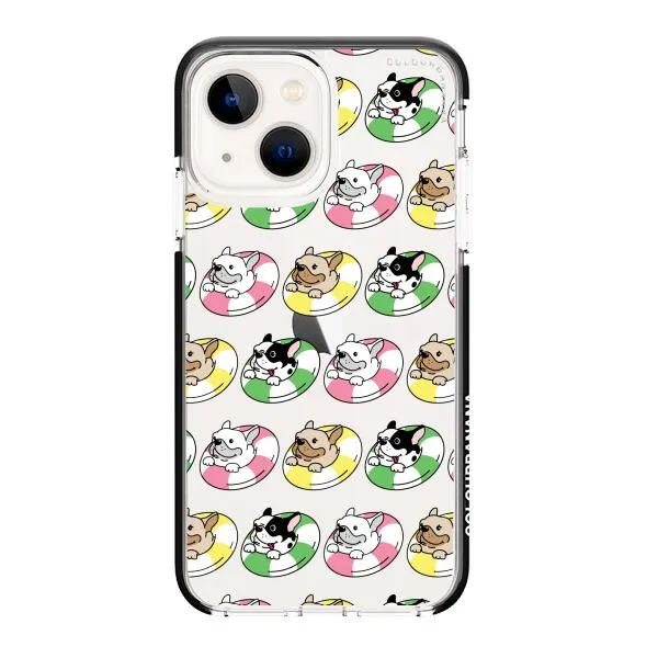 iPhone Case - Dogs with Pool Floats