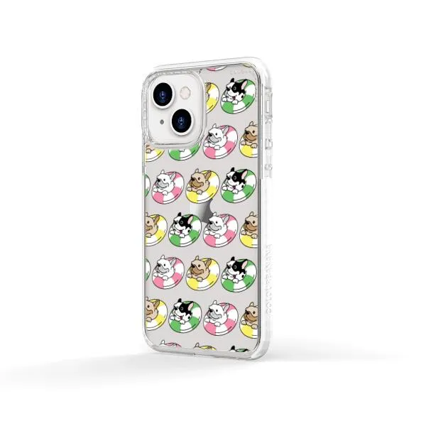 iPhone Case - Dogs with Pool Floats