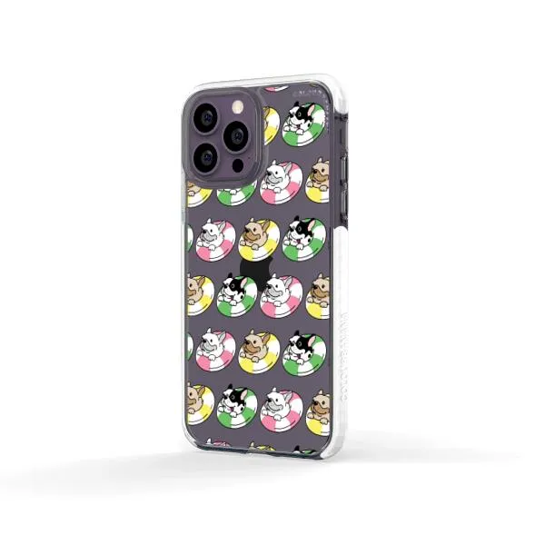 iPhone Case - Dogs with Pool Floats
