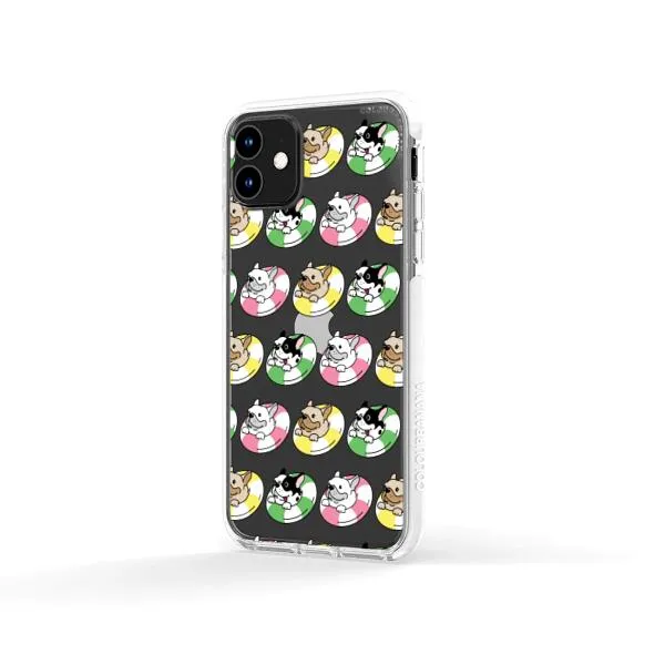 iPhone Case - Dogs with Pool Floats