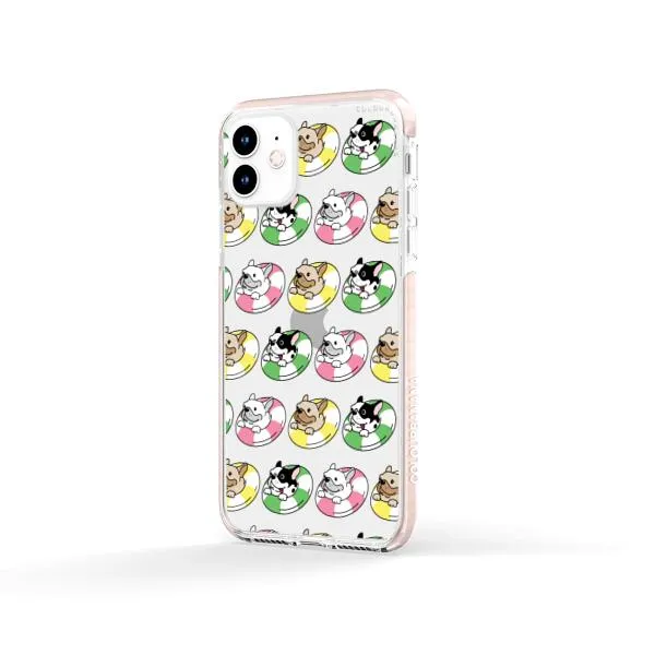 iPhone Case - Dogs with Pool Floats